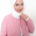 Caz Şal Kırık Beyaz