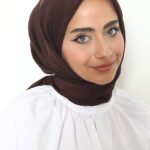 Pamuk Kraş Eşarp Acı Kahve