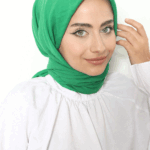 Pamuk Kraş Eşarp Benetton Yeşili