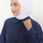 Pamuk Kraş Eşarp Beyaz