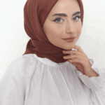 Pamuk Kraş Eşarp Bronz