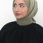 Pamuk Kraş Eşarp Çam Yeşişi