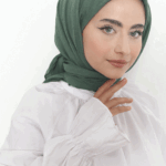 Pamuk Kraş Eşarp Çimen