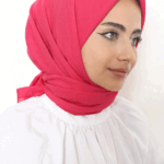 Pamuk Kraş Eşarp Fuşya