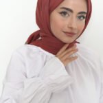 Pamuk Kraş Eşarp Kiremit