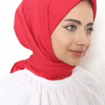 Pamuk Kraş Eşarp Kırmızı