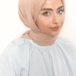 Pamuk Kraş Eşarp Latte