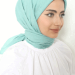 Pamuk Kraş Eşarp Mint