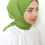 Pamuk Kraş Eşarp Yeşil