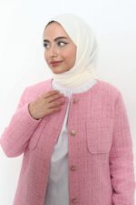 Pamuk Kraş Şal Ekru - Image 3