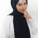 Pamuk Kraş Şal Koyu Lacivert