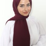 Pamuk Kraş Şal Mürdüm