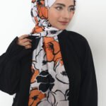 Soft Pamuk Şal Çiçek Desenli 3