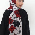 Soft Pamuk Şal Çiçek Desenli 4