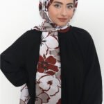 Soft Pamuk Şal Çiçek Desenli 5