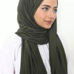 Penye Şal Asker Yeşili