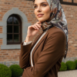 Zeren Pamuk Eşarp Acı Kahve