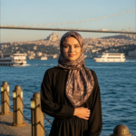 Zeren Pamuk Eşarp Acı Kahve