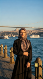 Zeren Pamuk Eşarp Acı Kahve