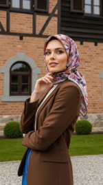 Zeren Pamuk Eşarp Beyaz