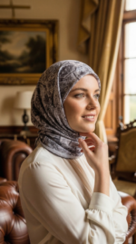 Zeren Pamuk Eşarp Beyaz