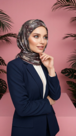 Zeren Pamuk Eşarp Bordo