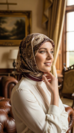 Zeren Pamuk Eşarp Bordo