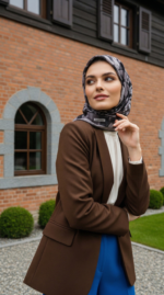 Zeren Pamuk Eşarp Krem