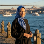 Zeren Pamuk Eşarp Lacivert