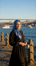 Zeren Pamuk Eşarp Lacivert