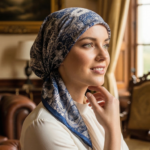 Zeren Pamuk Eşarp Lacivert