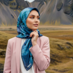 Zeren Pamuk Eşarp Petrol