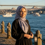 Zeren Pamuk Eşarp Pudra