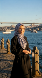 Zeren Pamuk Eşarp Pudra