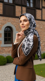 Zeren Pamuk Eşarp Siyah