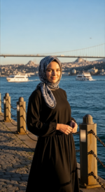 Zeren Pamuk Eşarp Siyah