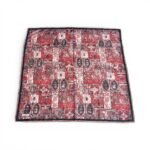 Zeren Pamuk Eşarp Siyah Kırmızı - Image 2