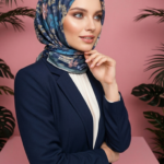 Zeren Pamuk Eşarp Turkuaz