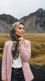 Zeren Pamuk Eşarp Yağ Yeşili