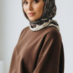 Zeren İnci Işıltısı Eşarp Acı Kahve