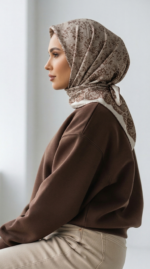 Zeren İnci Işıltısı Eşarp Camel