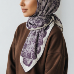 Zeren İnci Işıltısı Eşarp Grape