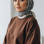 Zeren İnci Işıltısı Eşarp Gri