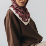 Zeren İnci Işıltısı Eşarp Kırmızı