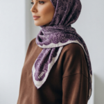 Zeren İnci Işıltısı Eşarp Mürdüm