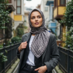 Zeren İnci Işıltısı Eşarp Vizon