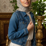 Zeren İnci Işıltısı Eşarp Krem