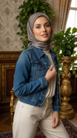 Zeren İnci Işıltısı Eşarp Siyah Vizon