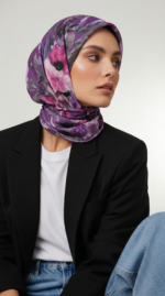 İthal Jakar Eşarp Mürdüm